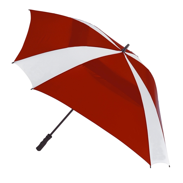 Square design vented technology umbrella with 62" arc, fiberglass shaft and... from ASI 76730 Peerless Umbrella Co Inc