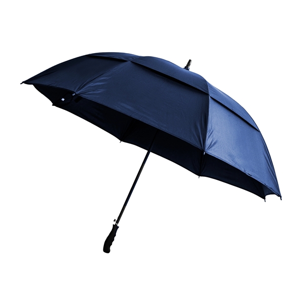 Auto-open umbrella with 64" arc, fiberglass shaft, fiberglass ribs, vented technology... from ASI 76730 Peerless Umbrella Co Inc / Threads By Peerless