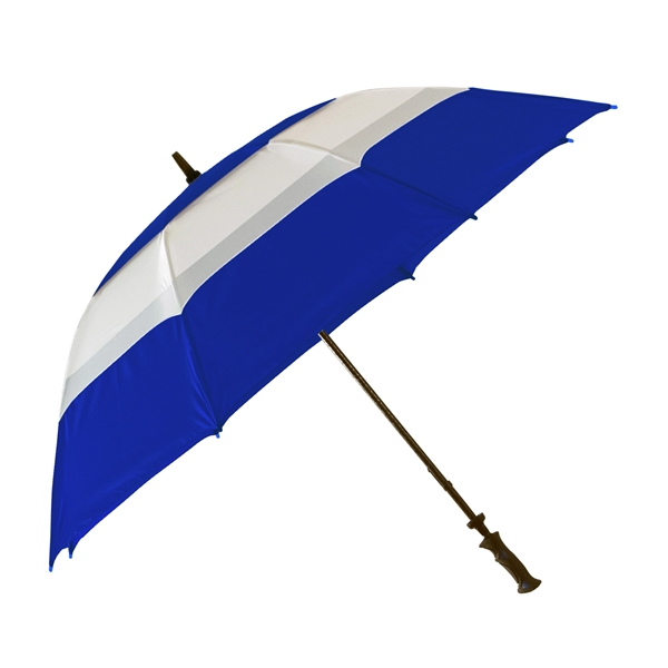 Golf umbrella w/ triple canopy, double vent, 62" arc, fiberglass frame... from ASI 76730 Peerless Umbrella Co Inc
