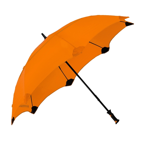 Anti-flip golf umbrella with patented design, 62" arc, safety tip pocket... from ASI 76730 Peerless Umbrella Co Inc