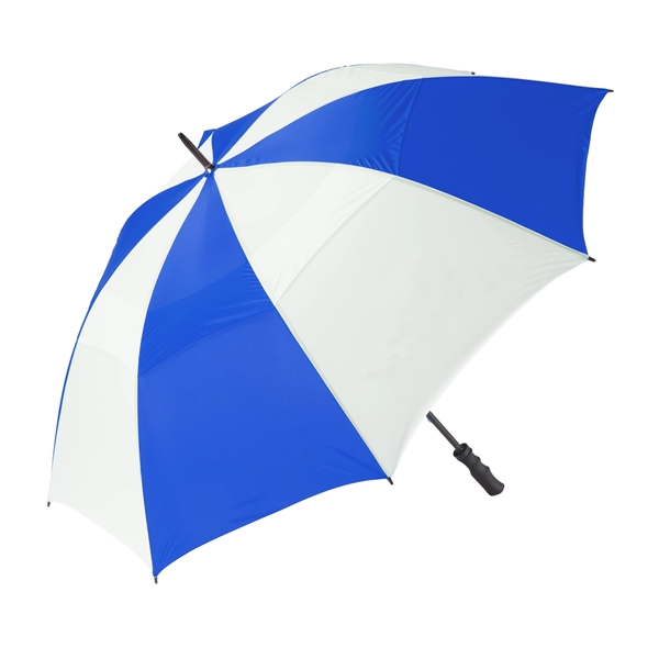 Vented golf umbrella with 60" arc, steel shaft, manual opening, windproof... from ASI 76730 Peerless Umbrella Co Inc / Threads By Peerless