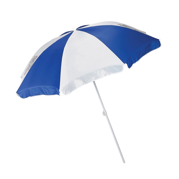 Six foot, 8 panel beach umbrella made of nylon with a... from ASI 76730 Peerless Umbrella Co Inc