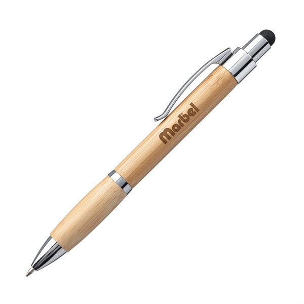 The Kafza click-action ballpoint pen features an eco-friendly bamboo barrel with... from ASI 84592 St Regis Group