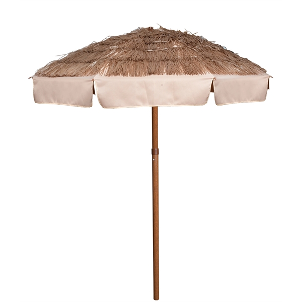 Palapa-style patio umbrella with 8 panels, 84" arc and manual open/closing.... from ASI 76730 Peerless Umbrella Co Inc