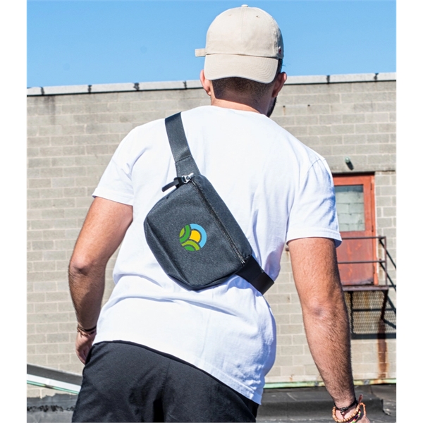 8" x 6" x 2" 900 Denier modern-designed "hip" fanny back... from ASI 76730 Peerless Umbrella Co Inc / Threads By Peerless