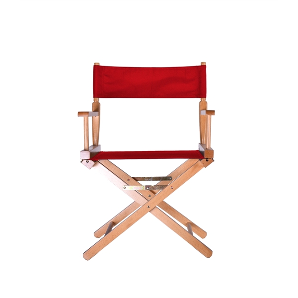 22" x 17" x 33" Beechwood director-style chair with flight blonde... from ASI 76730 Peerless Umbrella Co Inc