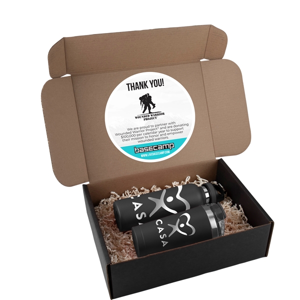 Basecamp McTundra gift set with 20-ounce stainless steel bottle and 20... from ASI 88060 Snugz/USA Inc / Sweda®