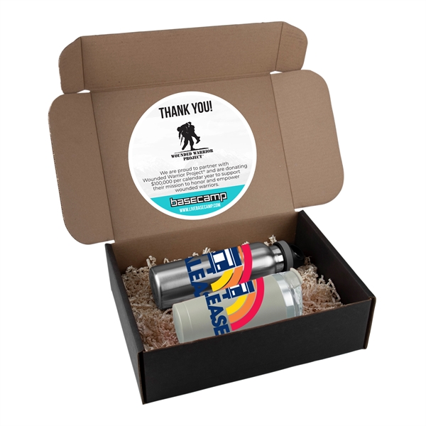 Basecamp McTundra gift set with 20-ounce stainless steel bottle and 20... from ASI 88060 Snugz/USA Inc / Sweda®