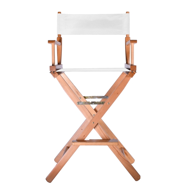22" x 17" x 29" Beechwood director-style chair with flight blonde... from ASI 76730 Peerless Umbrella Co Inc