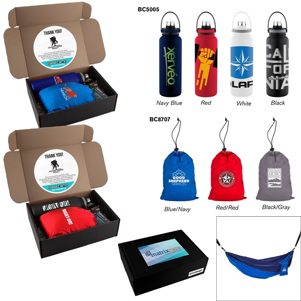 Basecamp Hanging Out gift set with 40 ounce insulated stainless steel... from ASI 88060 Snugz/USA Inc / Sweda®