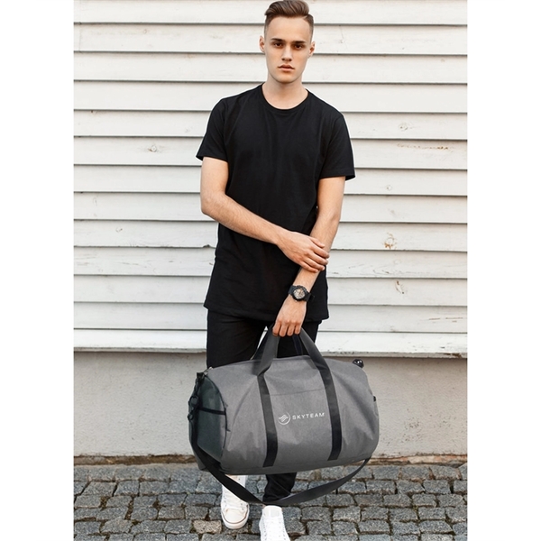 23" x 13" x 13" polyester duffel bag with shoulder strap,... from ASI 76730 Peerless Umbrella Co Inc / Threads By Peerless