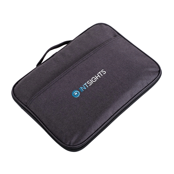 15" x 10 1/2" polyester padded laptop sleeve with interior pockets... from ASI 76730 Peerless Umbrella Co Inc / Threads By Peerless