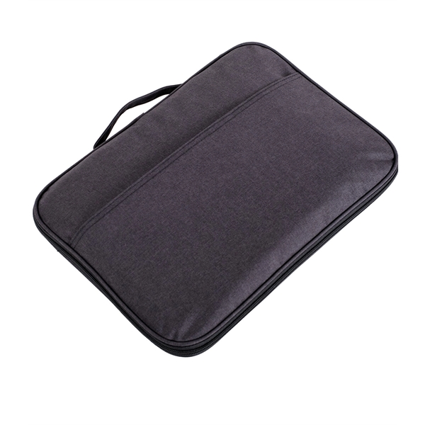 15" x 10 1/2" polyester padded laptop sleeve with interior pockets... from ASI 76730 Peerless Umbrella Co Inc / Threads By Peerless
