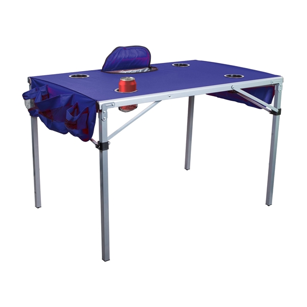 41.5" x 26.5" x 28" tailgate table with aluminum steel tube... from ASI 76730 Peerless Umbrella Co Inc / Threads By Peerless