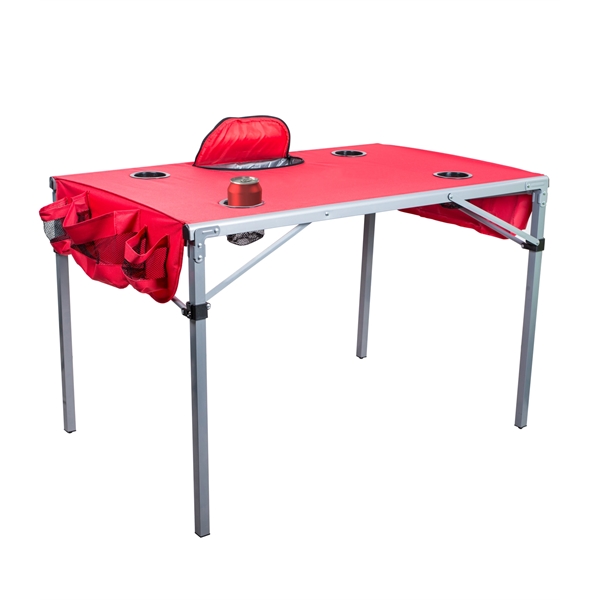 41.5" x 26.5" x 28" tailgate table with aluminum steel tube... from ASI 76730 Peerless Umbrella Co Inc / Threads By Peerless