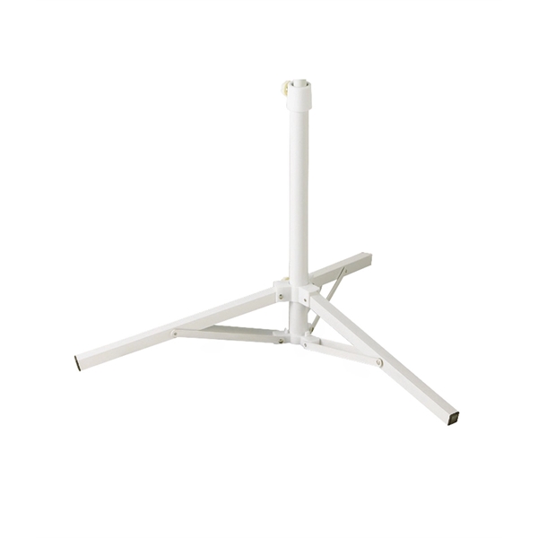 One piece tri-fold white powder coated steel display stand for umbrellas.... from ASI 76730 Peerless Umbrella Co Inc