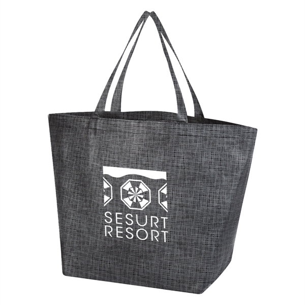Tote bag made of polypropylene with crosshatched design and 20" handles... from ASI 61125 Hit Promotional Products / Hit®