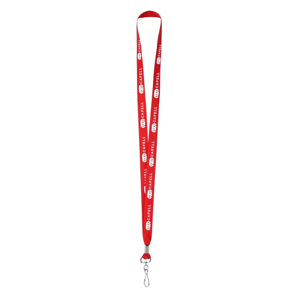 36" lanyard made of polyester with metal crimp and J-hook attachment.... from ASI 61125 Hit Promotional Products / Hit®