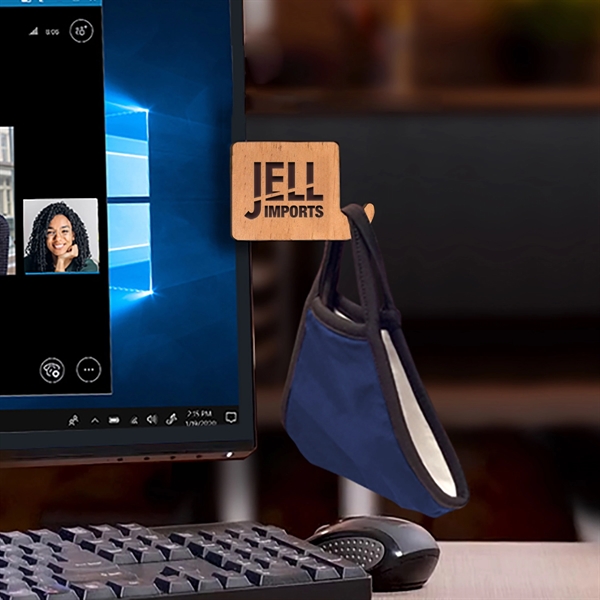 3" x 2" x 1/8" wooden clip with adhesive edge to... from ASI 61125 Hit Promotional Products / Hit®