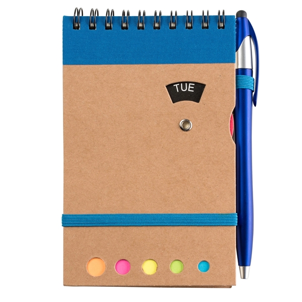 Grained Cardboard Spiral Bound 70 Sheet Journal with pen.... from ASI 90859 Tempo Industries Inc