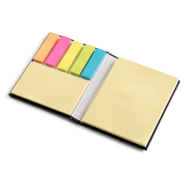 Black Notepad With Sticky Flags and Sticky Note Pad.... from ASI 90859 Tempo Industries Inc / Tempoline