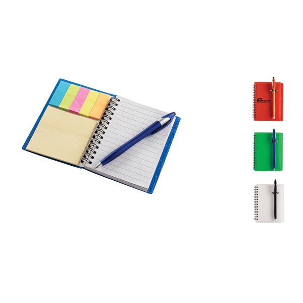 Translucent Pvc Cover Spiral Bound Journal with stylus pen.... from ASI 90859 Tempo Industries Inc / Tempoline