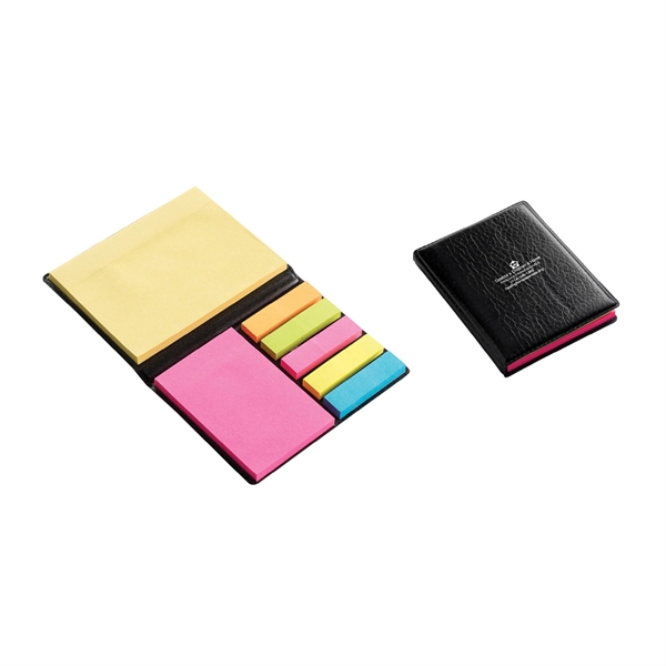 Black Leatherette Pvc Memo/Sticky Gift Set.... from ASI 90859 Tempo Industries Inc