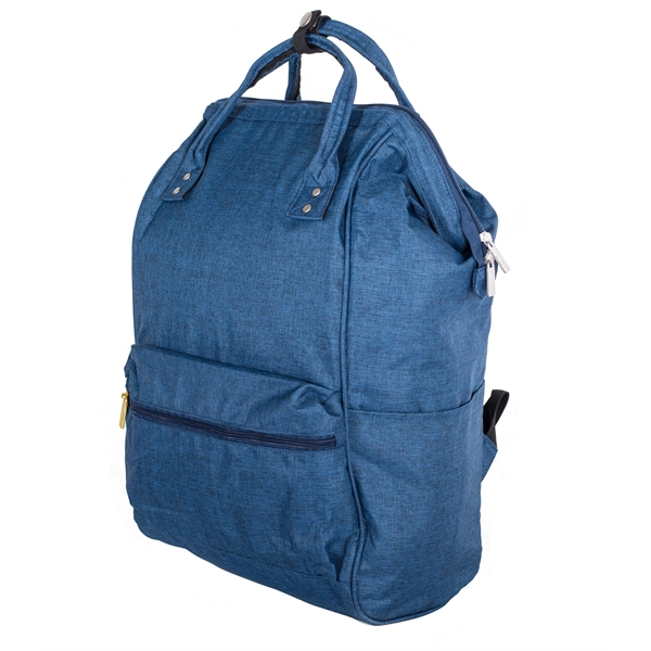 16" x 10" x 7" polyester backpack with wire frame, pockets... from ASI 76730 Peerless Umbrella Co Inc / Threads By Peerless