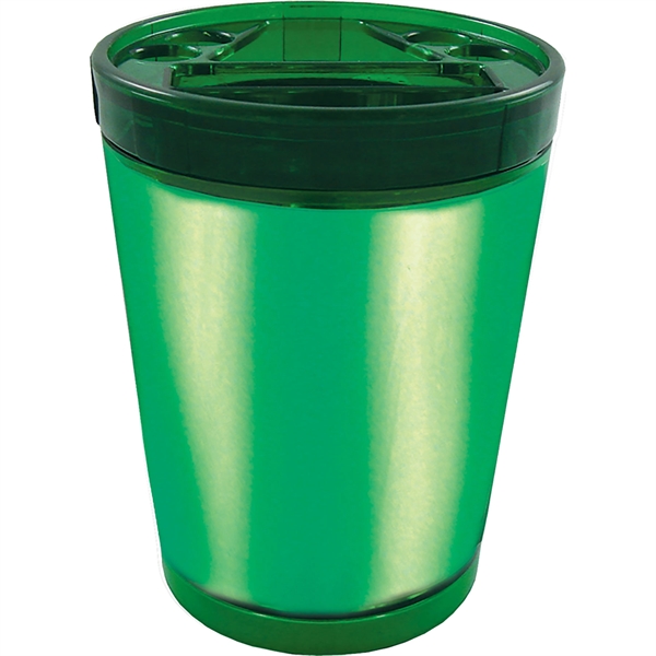 12 oz. size Desk Caddy with Foil Insert.  Holds scissors,... from ASI 61952 Howw Mfg Co Inc / Howw USA