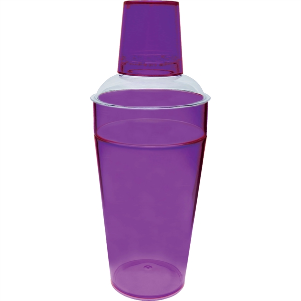 20 oz. Clear Plastic Shaker/Sipper.  Made in USA of styrene... from ASI 61952 Howw Mfg Co Inc / Howw USA