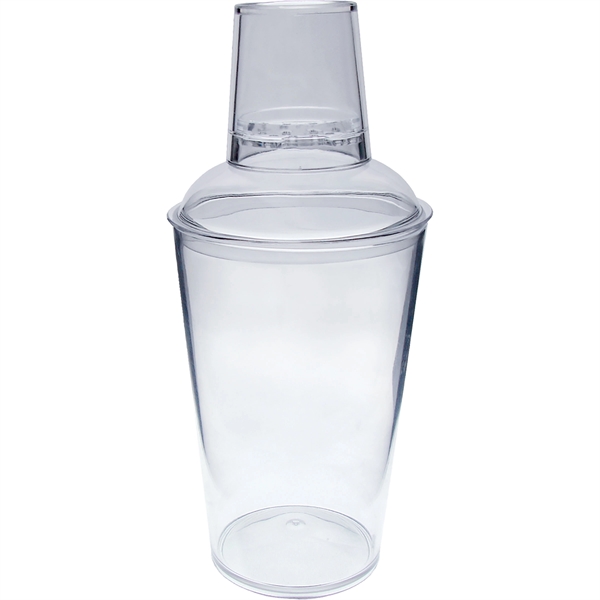 16 oz. Clear Plastic Shaker/Sipper.  Made in USA of styrene... from ASI 61952 Howw Mfg Co Inc / Howw USA