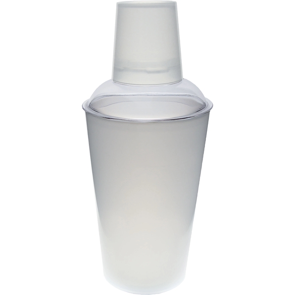 16 oz. Clear Plastic Shaker/Sipper.  Made in USA of styrene... from ASI 61952 Howw Mfg Co Inc / Howw USA