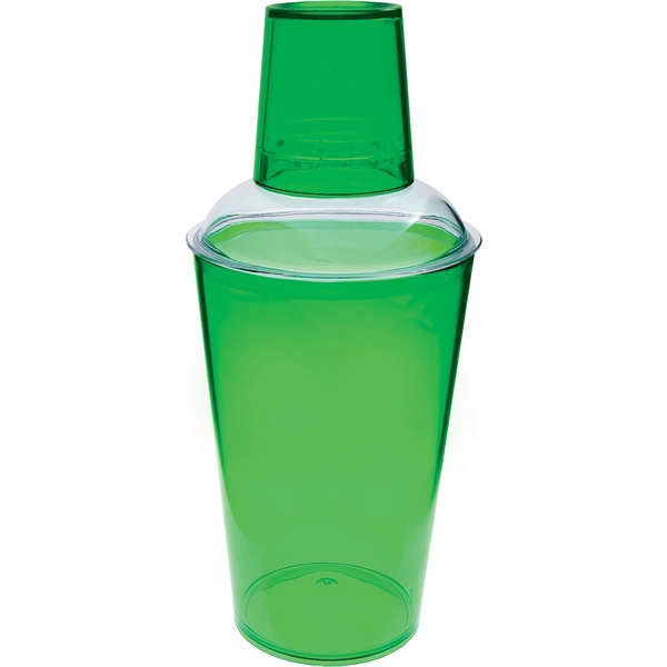 16 oz. Clear Plastic Shaker/Sipper.  Made in USA of styrene... from ASI 61952 Howw Mfg Co Inc / Howw USA