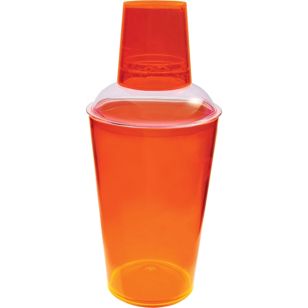 16 oz. Clear Plastic Shaker/Sipper.  Made in USA of styrene... from ASI 61952 Howw Mfg Co Inc / Howw USA