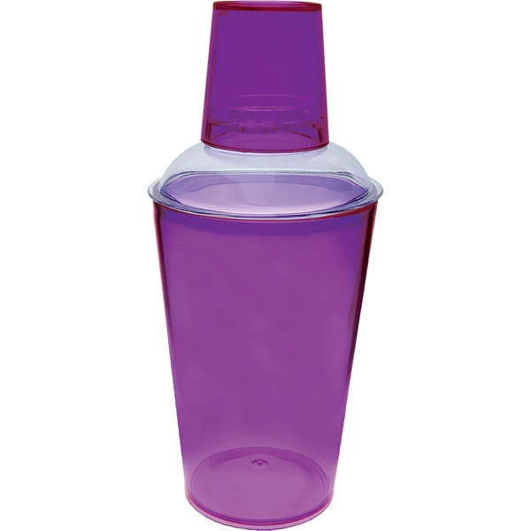 16 oz. Clear Plastic Shaker/Sipper.  Made in USA of styrene... from ASI 61952 Howw Mfg Co Inc / Howw USA
