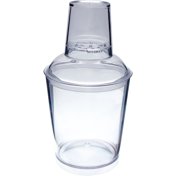 12 oz. Clear Plastic Shaker/Sipper.  Made in USA of styrene... from ASI 61952 Howw Mfg Co Inc / Howw USA