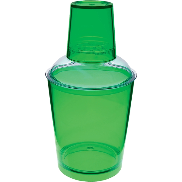 12 oz. Clear Plastic Shaker/Sipper.  Made in USA of styrene... from ASI 61952 Howw Mfg Co Inc / Howw USA