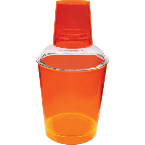 12 oz. Clear Plastic Shaker/Sipper.  Made in USA of styrene... from ASI 61952 Howw Mfg Co Inc / Howw USA