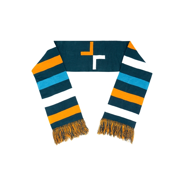 Thick acrylic winter scarf woven from scratch with optional fringe and... from ASI 45657 Pop! Promos