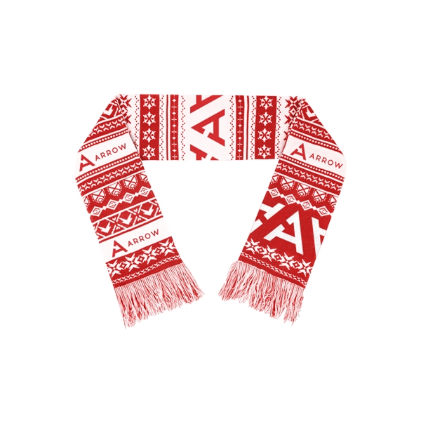 Thick acrylic winter scarf woven from scratch with optional fringe and... from ASI 45657 Pop! Promos