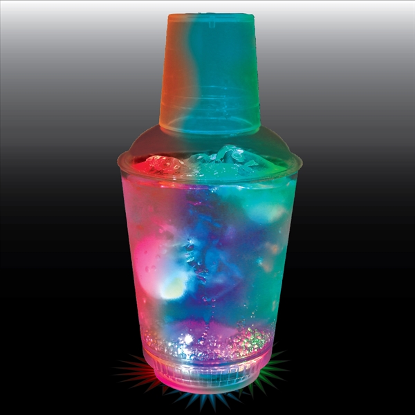 12 oz. Light-Up Plastic Cocktail Shaker. 3 Lights & 6 lighting... from ASI 61952 Howw Mfg Co Inc / Howw USA