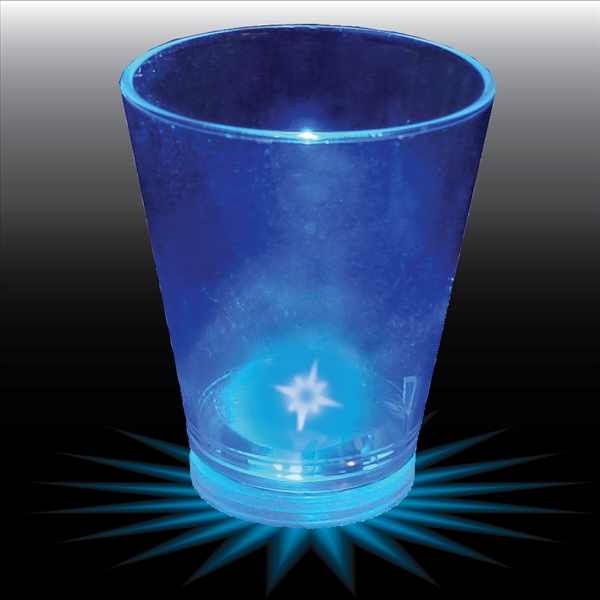 1.5 oz. Clear Plastic Light-Up Shot Glass. Easy on-off, blinking or... from ASI 61952 Howw Mfg Co Inc / Howw USA