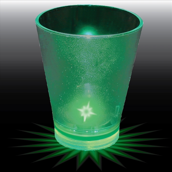 1.5 oz. Clear Plastic Light-Up Shot Glass. Easy on-off, blinking or... from ASI 61952 Howw Mfg Co Inc / Howw USA