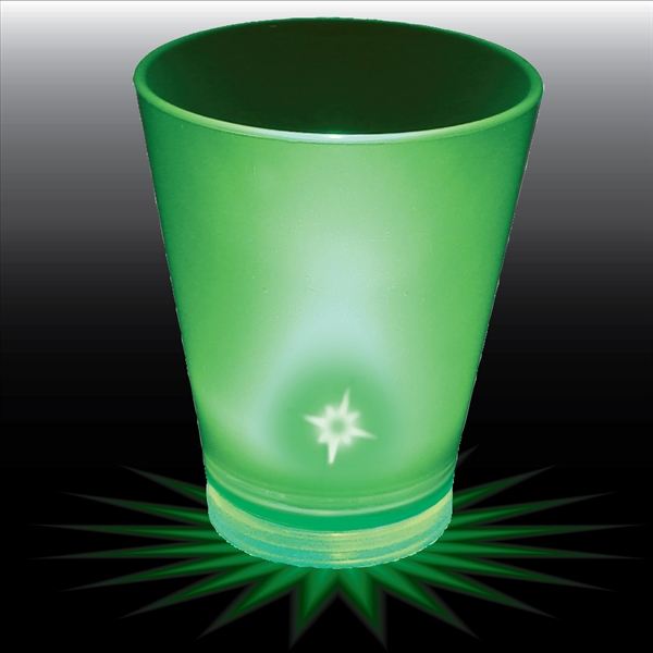 1.5 oz. Clear Plastic Light-Up Shot Glass. Easy on-off, blinking or... from ASI 61952 Howw Mfg Co Inc / Howw USA