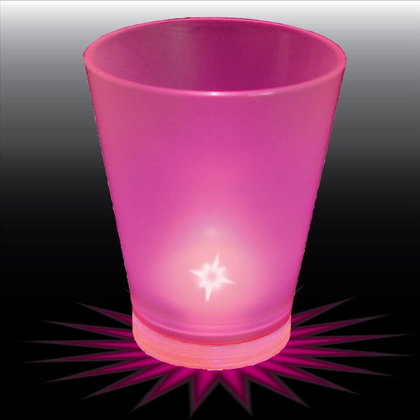 1.5 oz. Clear Plastic Light-Up Shot Glass. Easy on-off, blinking or... from ASI 61952 Howw Mfg Co Inc / Howw USA