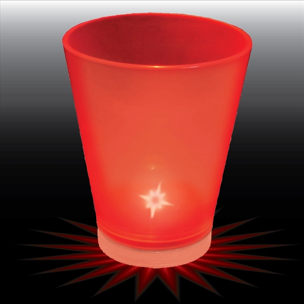 1.5 oz. Clear Plastic Light-Up Shot Glass. Easy on-off, blinking or... from ASI 61952 Howw Mfg Co Inc / Howw USA