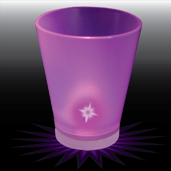 1.5 oz. Clear Plastic Light-Up Shot Glass. Easy on-off, blinking or... from ASI 61952 Howw Mfg Co Inc / Howw USA