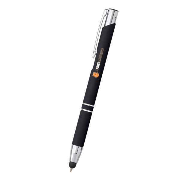 Combination ballpoint/stylus pen with plunger-action mechanism.... from ASI 61125 Hit Promotional Products / Hit®