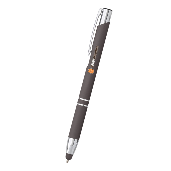 Combination ballpoint/stylus pen with plunger-action mechanism.... from ASI 61125 Hit Promotional Products / Hit®