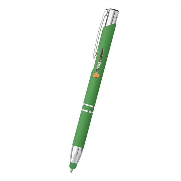 Combination ballpoint/stylus pen with plunger-action mechanism.... from ASI 61125 Hit Promotional Products / Hit®